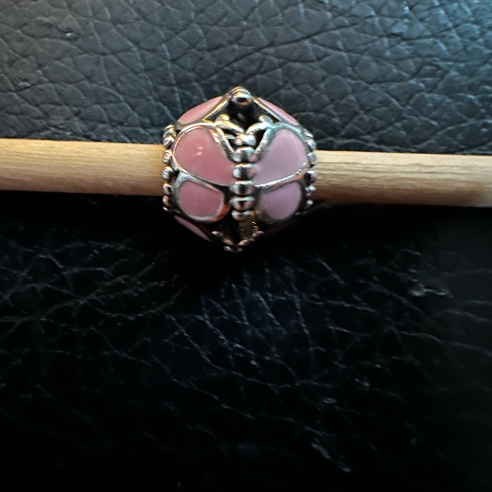 Authentic Pandora “Pink Butterflies” Charm